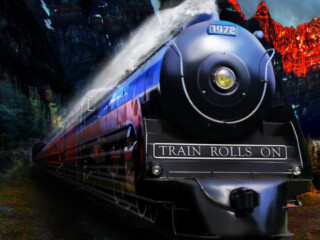 Train Rolls On album cover image (Retouched 06